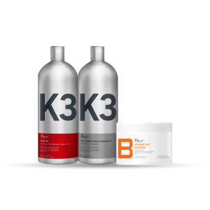 KIT ALISADOR K3 300ML + TRATAMIENTO BOTOX THERAPY BAOR VITAMINA C 300ML