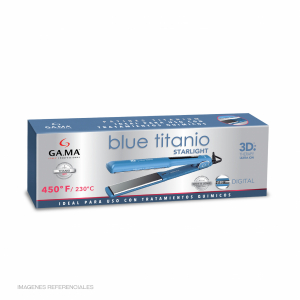 PLANCHA ALISADORA GAMA - STARLIGHT 3D BLUE TITANIO